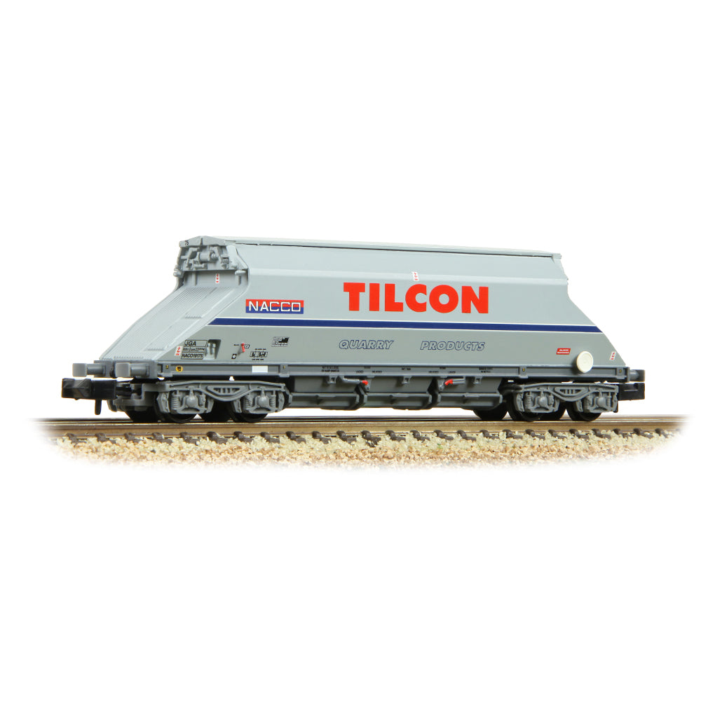 Graham Farish 377-104A JGA Bogie Hopper with Hopper Cover 'Tilcon' Grey