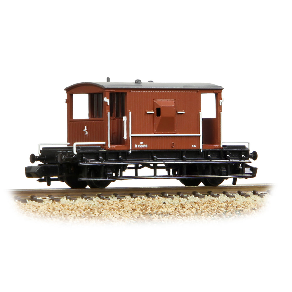 Graham Farish 377-525F BR 20T Brake Van BR Bauxite (Early)