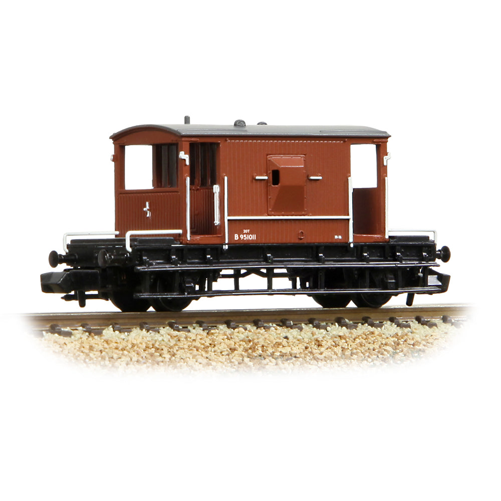 Graham Farish 377-525G BR 20T Brake Van BR Bauxite (Early)
