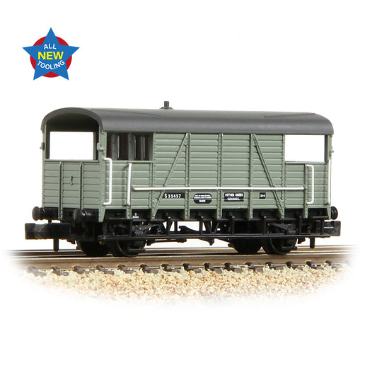 Graham Farish 378-027 SE&CR 25T 'Dance Hall' Brake Van BR Grey