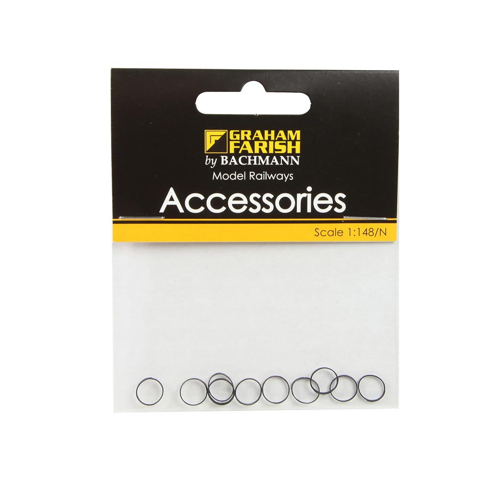 Graham Farish 379-429 LMS Stanier 8F & LNER O6 Traction Tyres (x10)