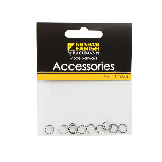 Graham Farish 379-429 LMS Stanier 8F & LNER O6 Traction Tyres (x10)