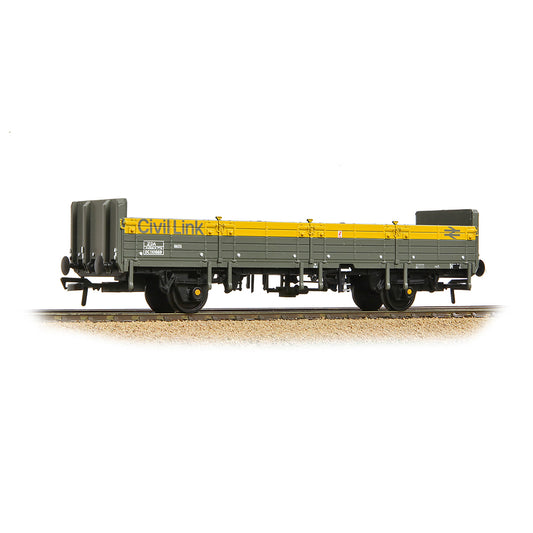 Bachmann Branchline 38-047 BR ZDA 'Bass' Open Wagon Low Ends BR Eng. 'Civil Link' Grey & Yellow