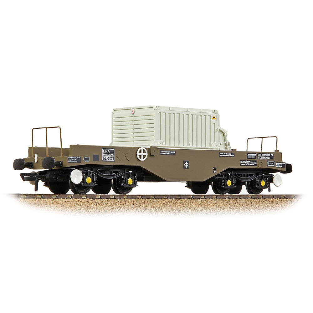 Bachmann Branchline 38-347B BR FNA Nuclear Flask Wagon Sloping Floor with Flask