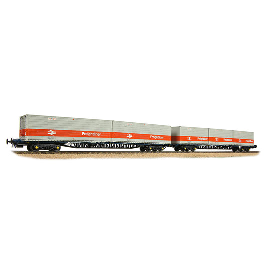 Bachmann Branchline 38-625A FGA Outer Flats 2-Pack BR Blue 5x L/N Freightliner