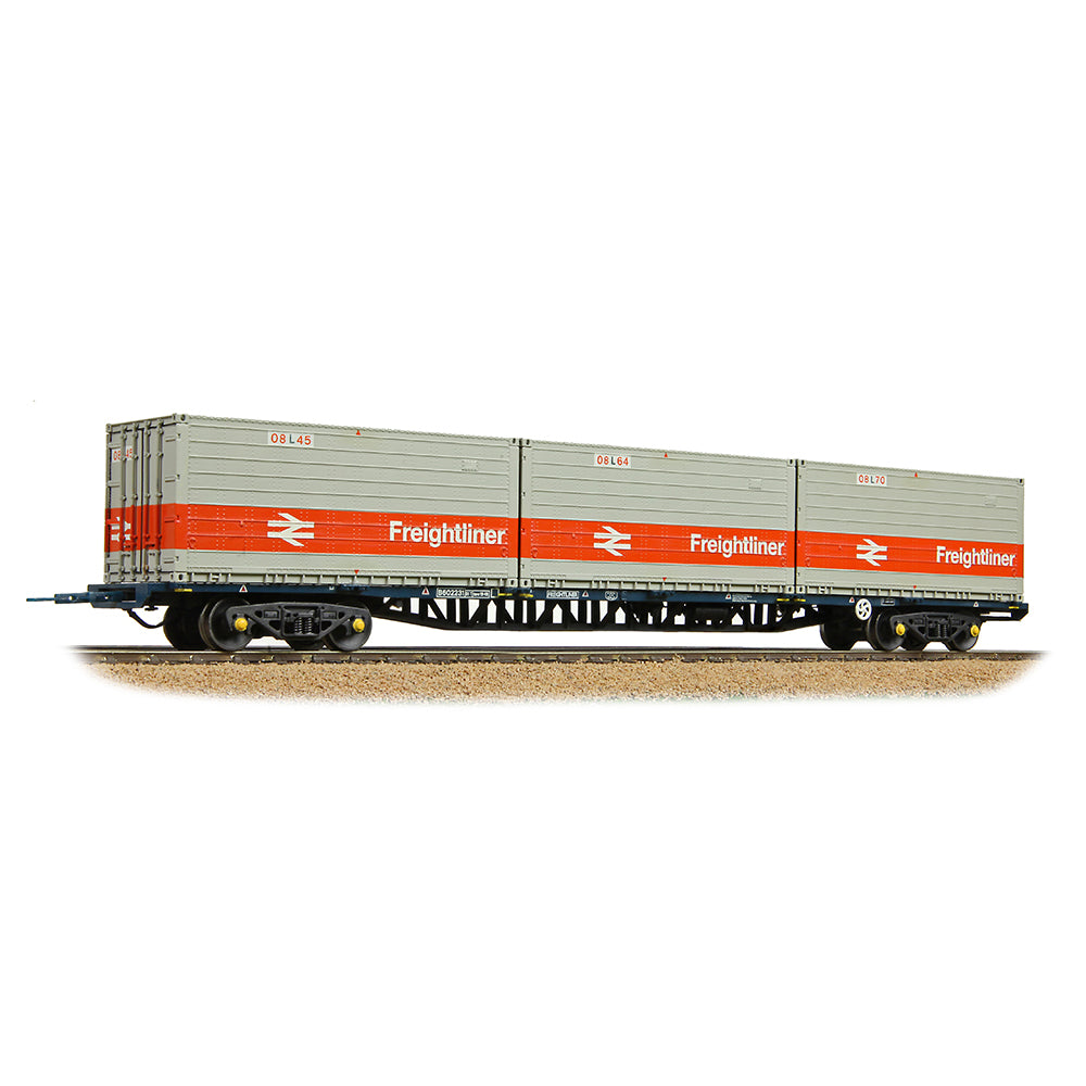 Bachmann Branchline 38-626A BR FFA Inner Flat BR Blue, 3 x Type L Freightliner