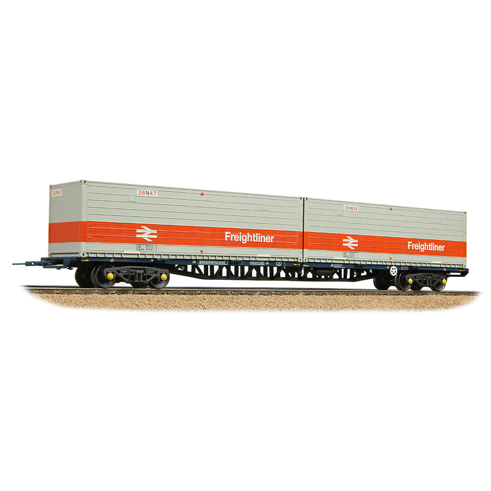 Bachmann Branchline 38-626C BR FFA Inner Flat BR Blue, 2 x Type N Freightliner