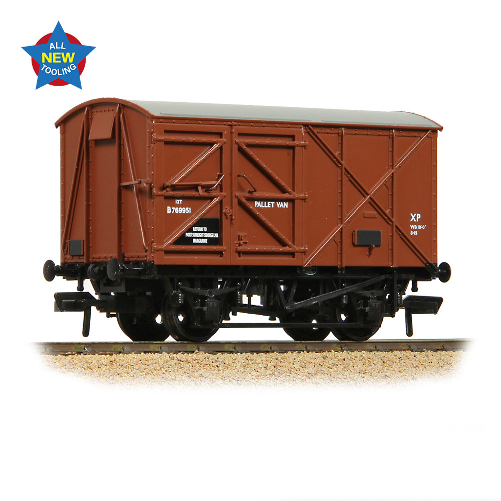 Bachmann Branchline 38-950 BR 12T Palvan 'Pallet Van' BR Bauxite (Early)