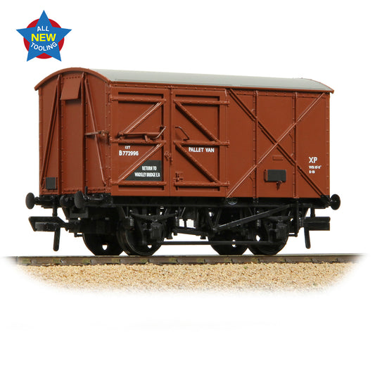 Bachmann Branchline 38-950A BR 12T Palvan 'Pallet Van' BR Bauxite (Early)