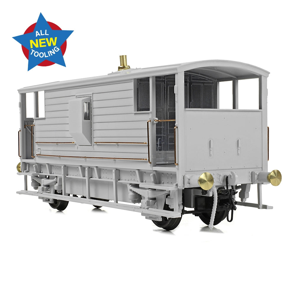 Bachmann Branchline 38-979 LMS 20T Brake Van BR Engineers Grey & Yellow OO Gauge