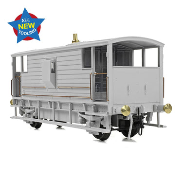 Bachmann Branchline 38-979 LMS 20T Brake Van BR Engineers Grey & Yellow OO Gauge