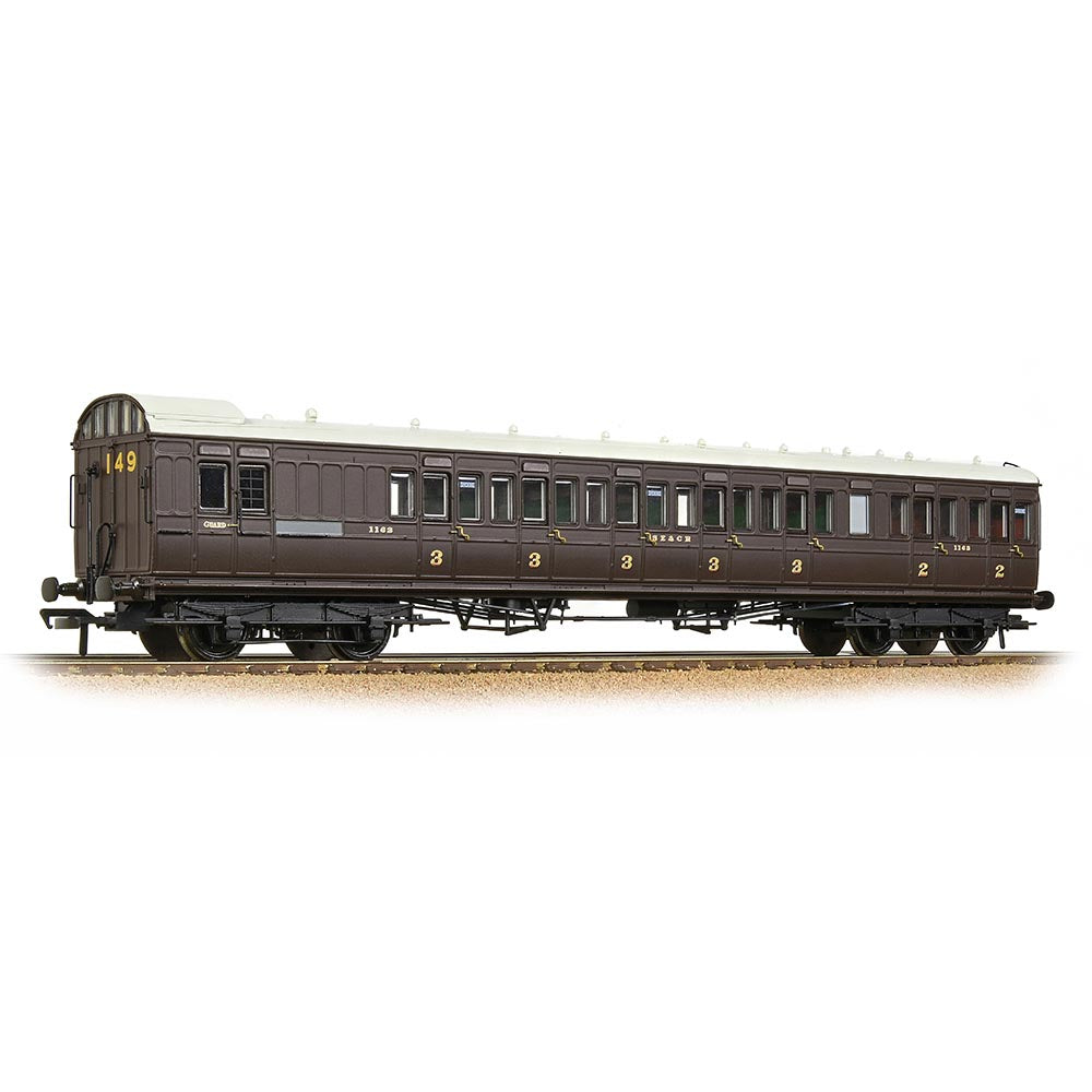 Bachmann Branchline 39-604 SE&CR 60ft Birdcage Brake Composite Lavatory SE&CR Wellington Brown