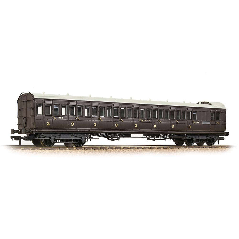 Bachmann Branchline 39-624 SE&CR 60ft Birdcage Brake Third SE&CR Wellington Brown