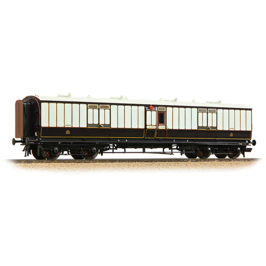 Bachmann Branchline 39-890 LNWR 50ft Arc Roof Full Brake LNWR Claret & White