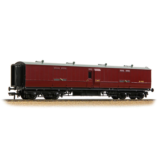 Bachmann Branchline 39-893 LNWR 50ft Arc Roof Full Brake LMS Crimson Lake