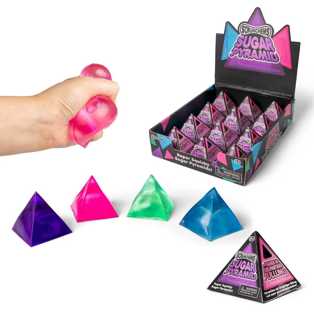Scrunchems Sugar Pyramid Squishy Sensory Toy