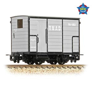 Bachmann Narrow Gauge RNAD Enclosed-End Brake Van RNAD Grey OO9 Gauge