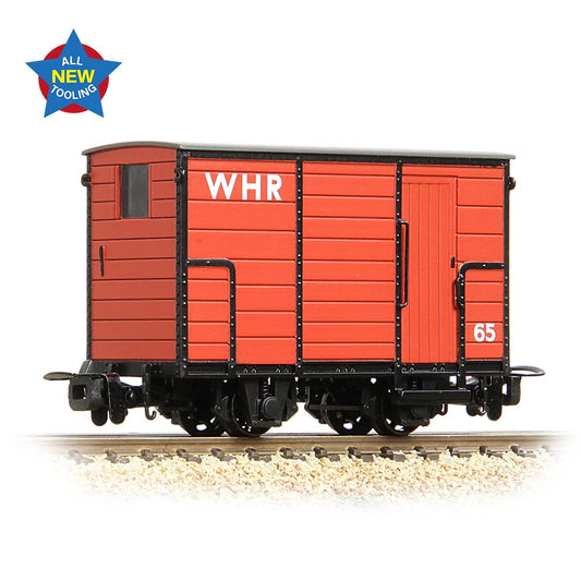 Bachmann Narrow Gauge RNAD Enclosed-End Brake Van WHR Red OO9 Gauge