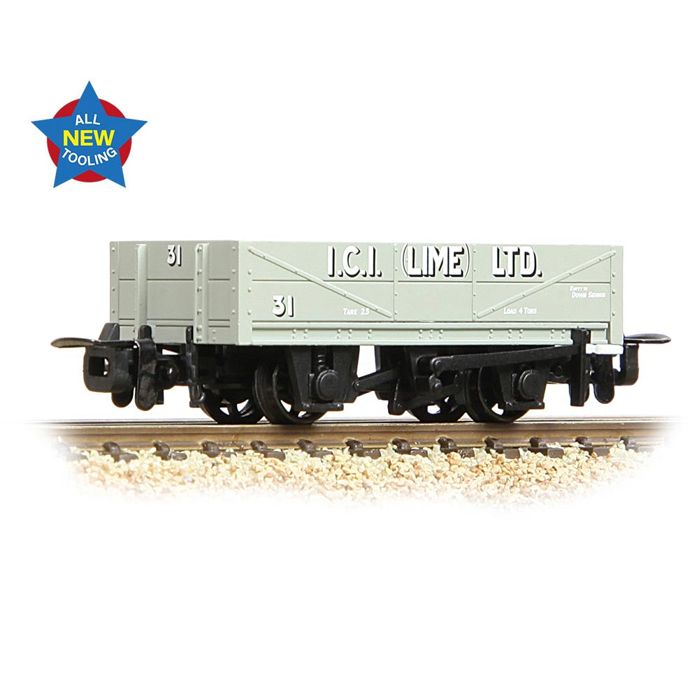 Bachmann Narrow Gauge RNAD Rebuilt Open Wagon 'ICI Buxton Lime' OO9 Gauge