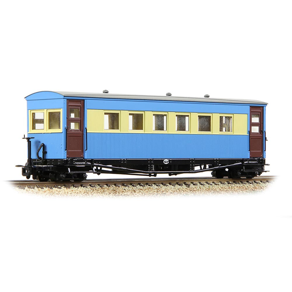 Bachmann Narrow Gauge Gloucester Bogie Coach Lincolnshire Coast L. R. Blue & Cream OO9 Gauge