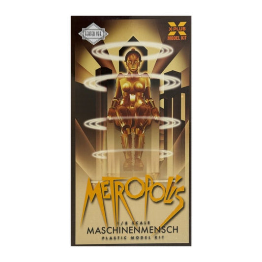 X-Plus Metropolis Maschinenmench Gold Seated Version 1:8 Plastic Model Kit
