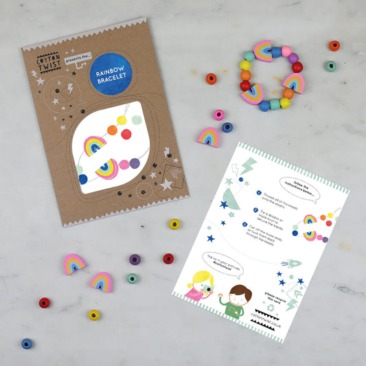 Cotton Twist Make Your Own Rainbow Bracelet Craft Kit