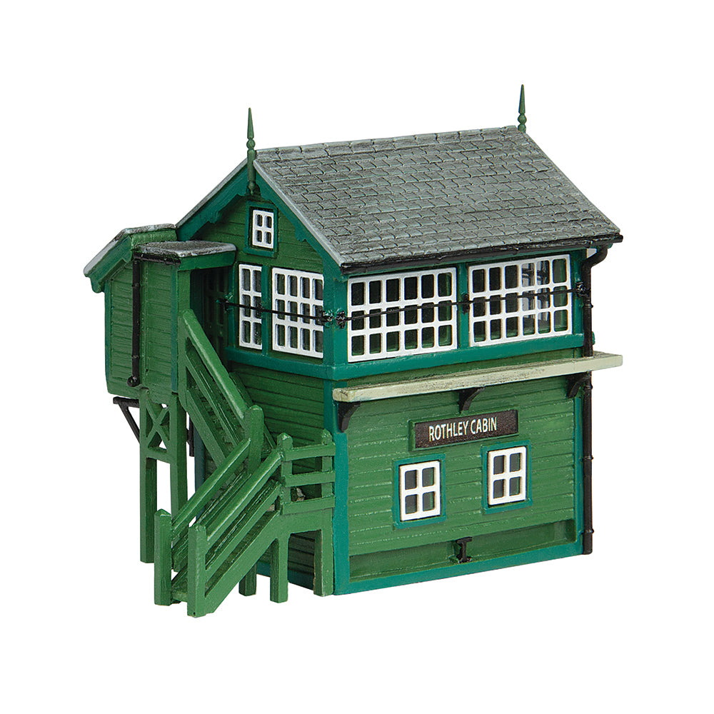 Scenecraft 42-0168G GCR Wooden Signal Box Green N Gauge