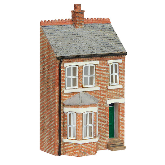 Scenecraft 42-0213G Low Relief Left Hand Bay Terrace Green 1:148
