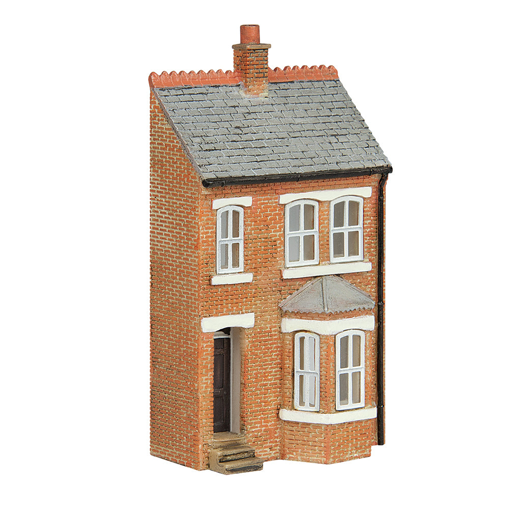 Scenecraft 42-0214B Low Relief Right Hand Bay Terrace Black N Gauge