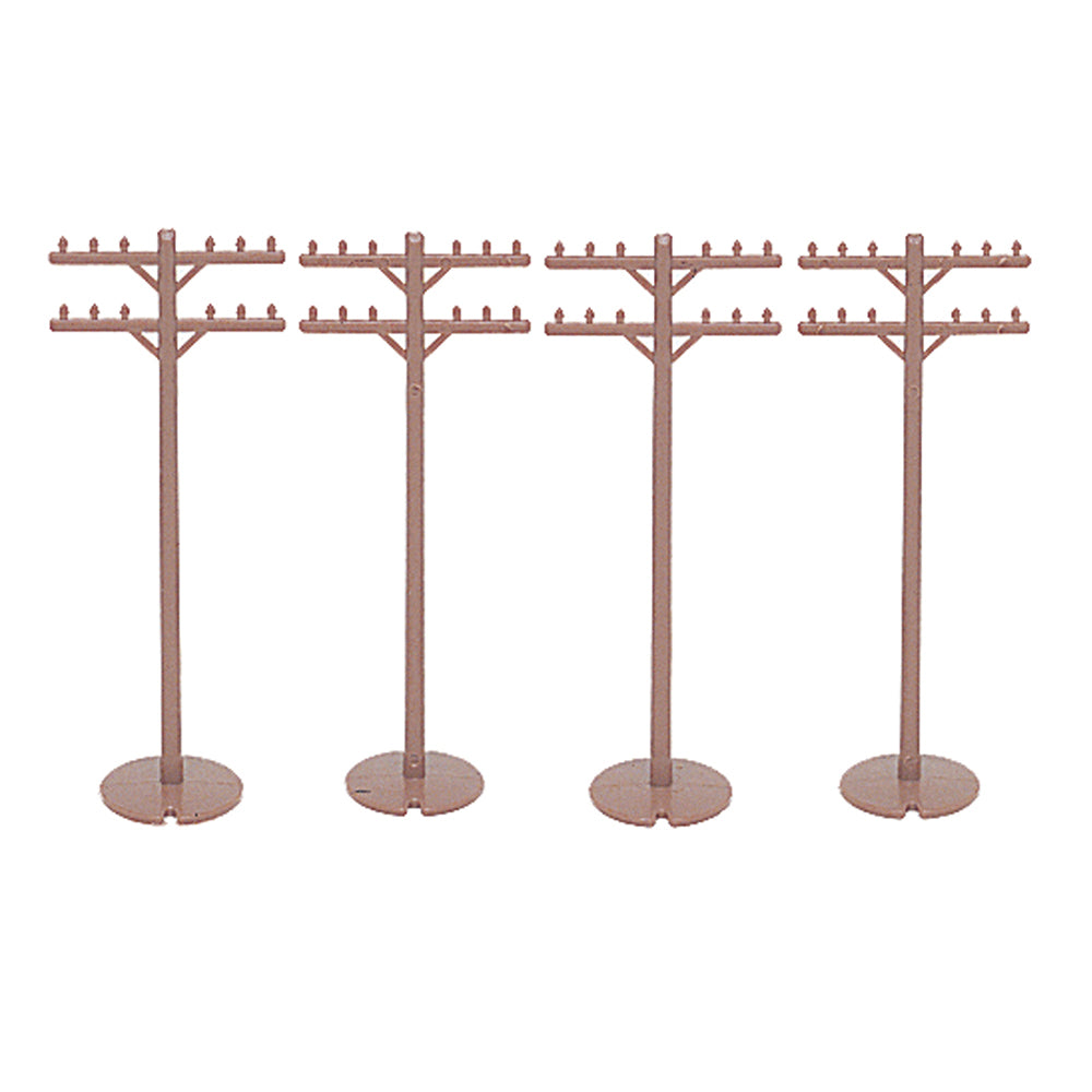 Bachmann USA Telephone Poles (12 Pieces) HO Gauge 42102