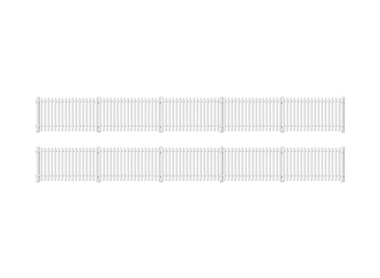 Ratio 421 GWR Station Fencing, White HO/OO Gauge Kit