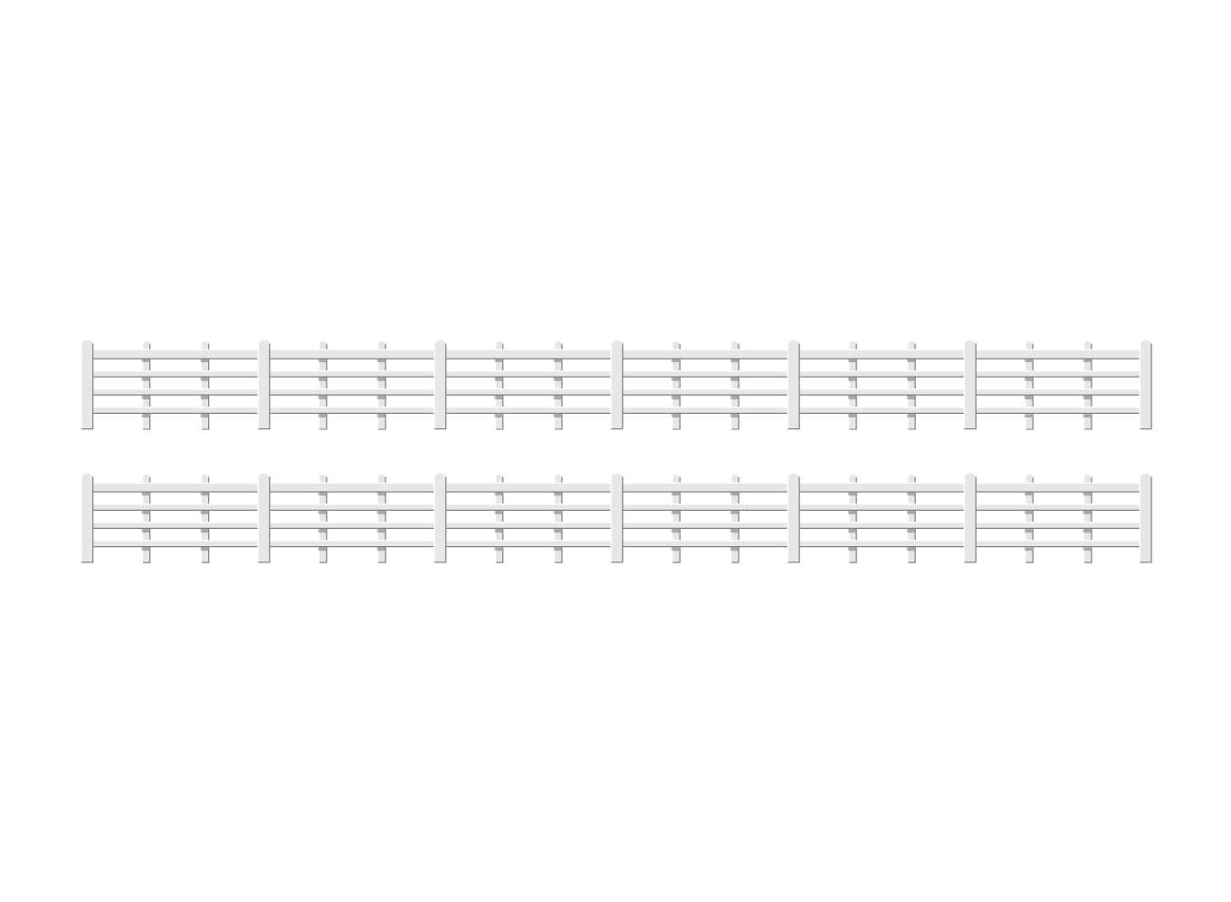 Ratio 424 Lineside Fencing, White HO/OO Gauge Kit