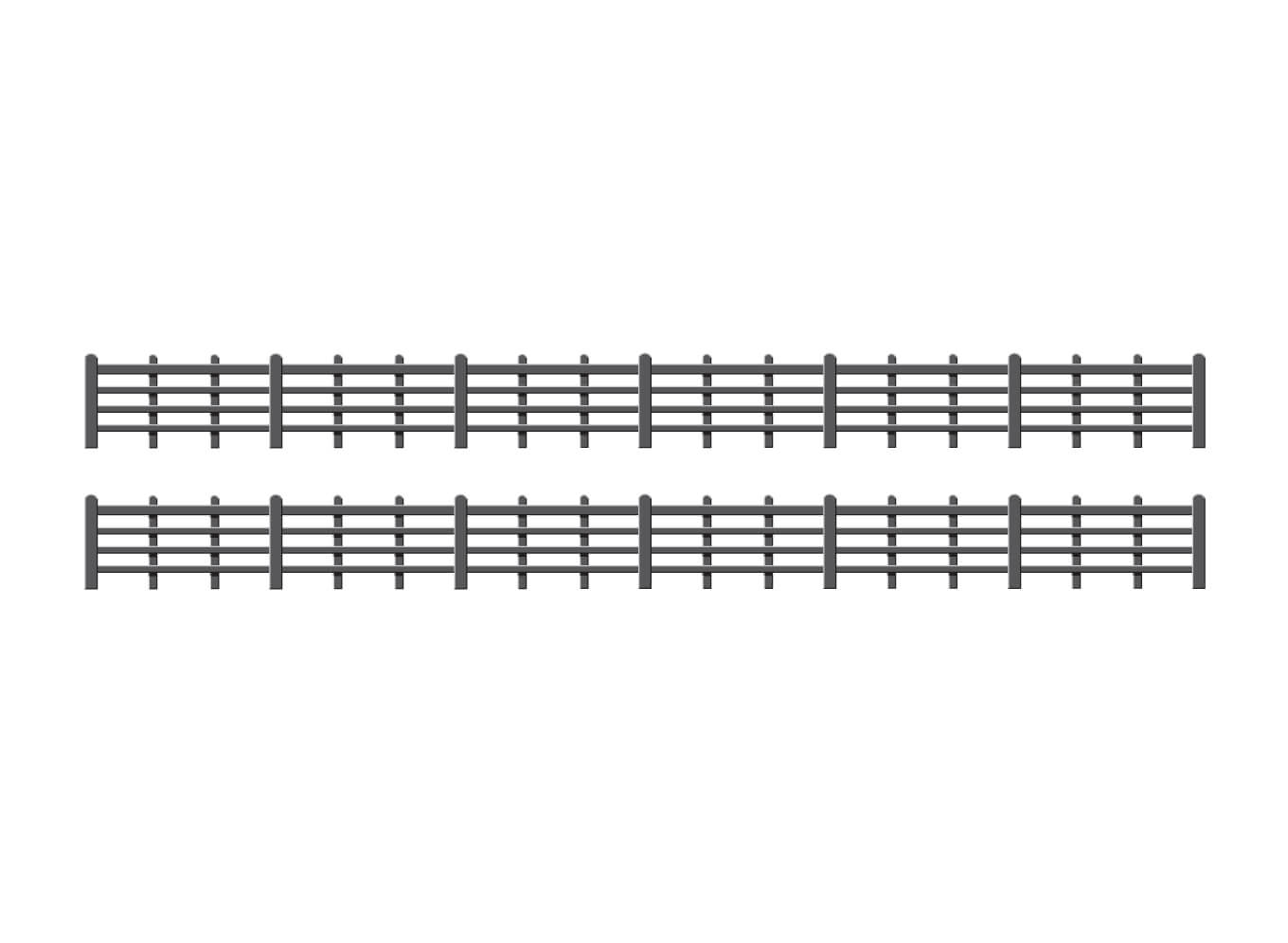 Ratio 425 Lineside Fencing, Black HO/OO Gauge Kit