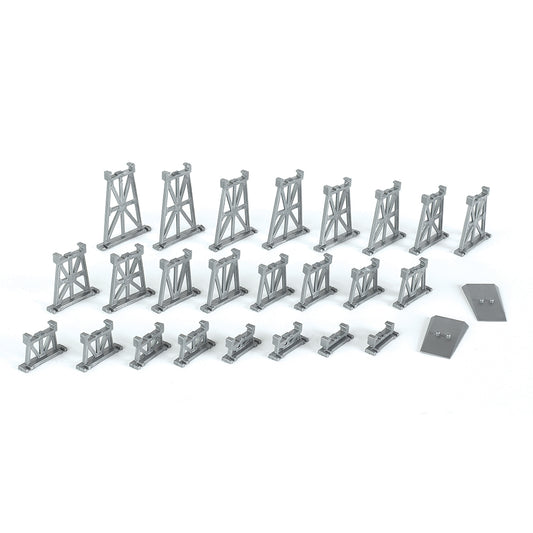 Bachmann USA 26 Piece Graduated Trestle Set N Gauge 42523
