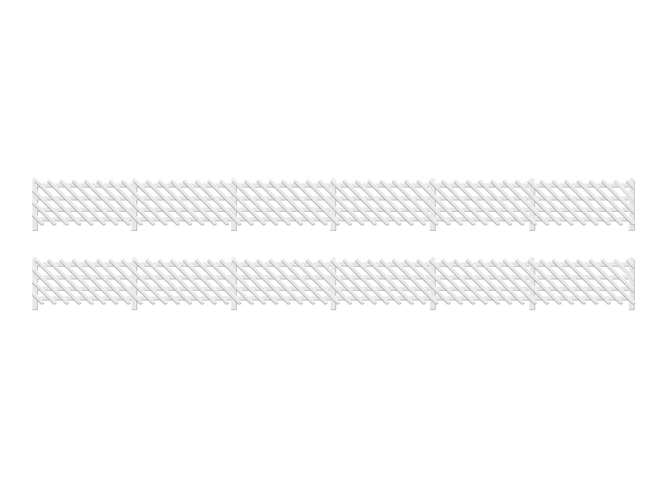 Ratio 426 LMS Station Fencing, White HO/OO Gauge Kit