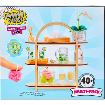 MGA's Miniverse - Make It Mini Spa Multipack (40pc w/Wooden Shelf)