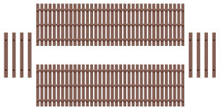 Ratio 437 Wooden Fencing HO/OO Gauge Kit