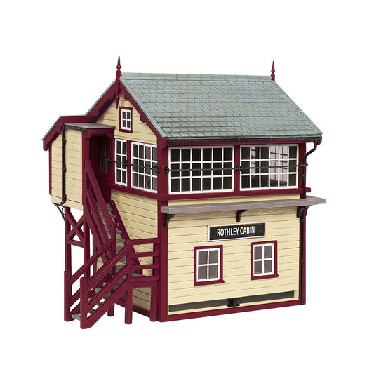 Scenecraft 44-0168M GCR Signal Box Maroon and Cream Building OO Gauge