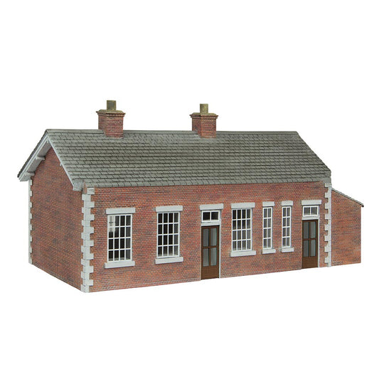 Scenecraft 44-0179B S&DJR Brick Station Chocolate and Cream OO Gauge