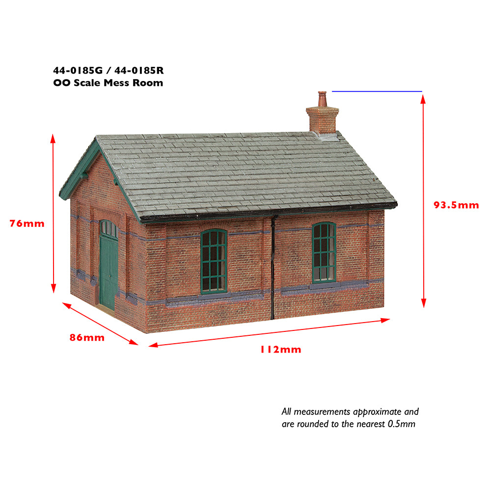Scenecraft 44-0185G GCR Mess Room Building Green OO Gauge