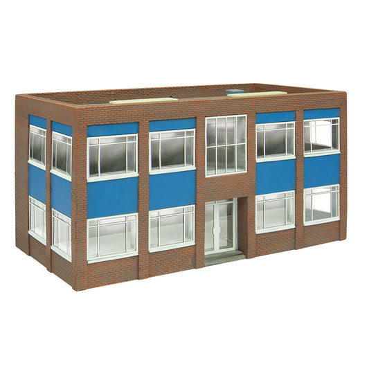 Scenecraft 44-018D Two Storey Office Block - Blue OO Gauge