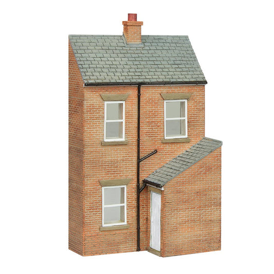 Scenecraft 44-0216W Low Relief Rear of Terrace, Right Hand Door White OO Gauge