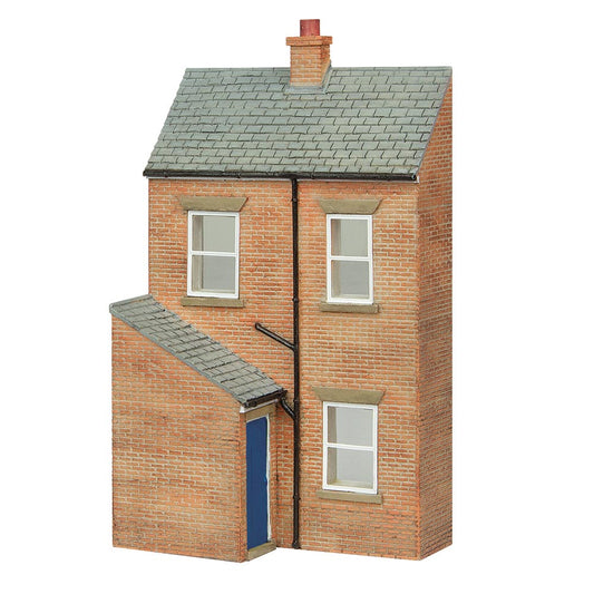 Scenecraft 44-0217B Low Relief Rear of Terrace, Left Hand Door Blue OO Gauge