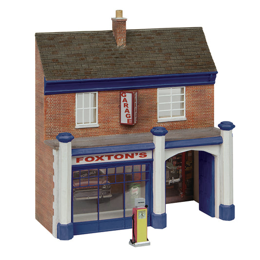Scenecraft 44-0223B Low Relief Town Garage and Sales Blue