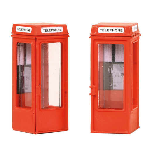 Bachmann Scenecraft 44-0503 K8 Phone Boxes (x2) OO Gauge