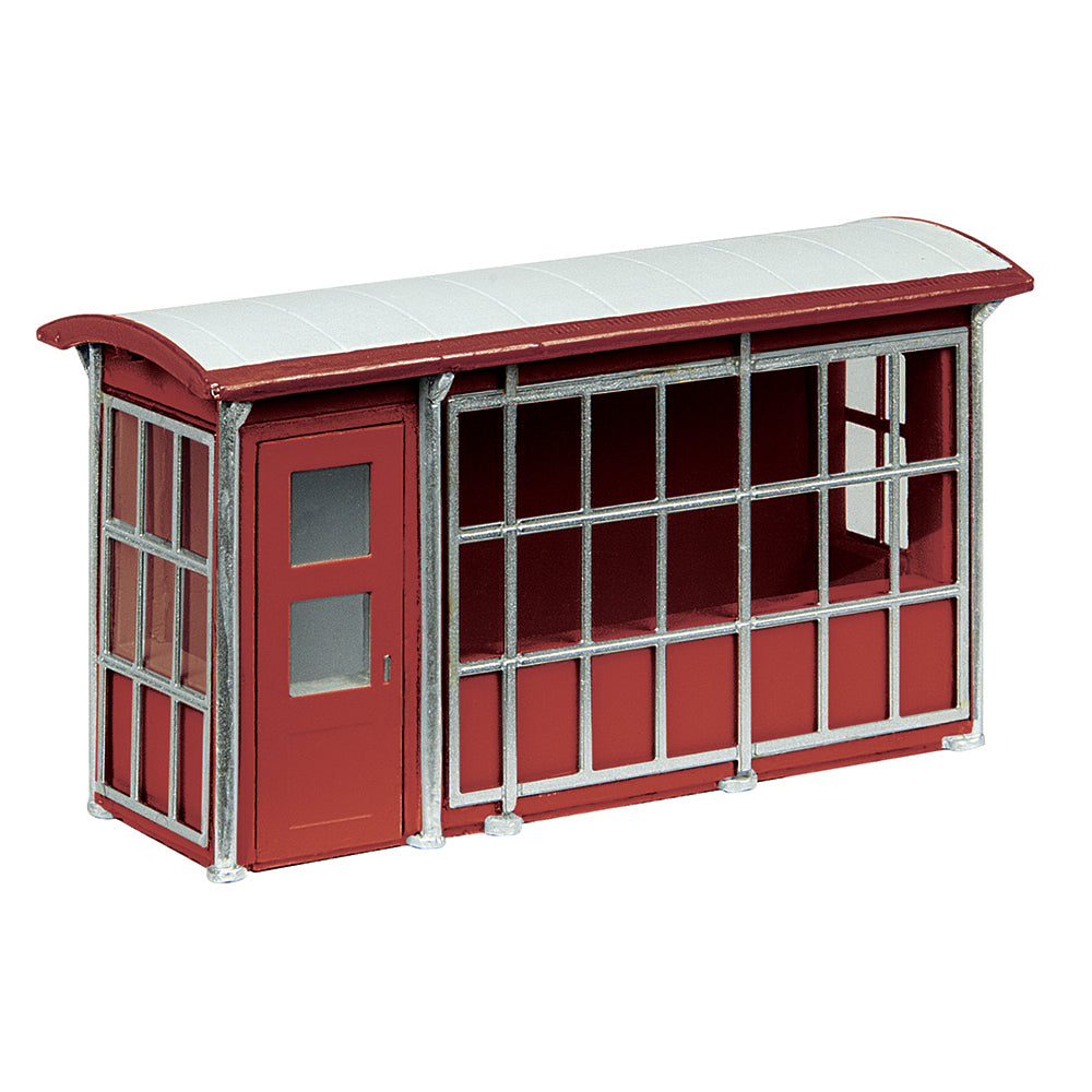 Scenecraft 44-0545A Metal Platform Shelter - Red OO Gauge