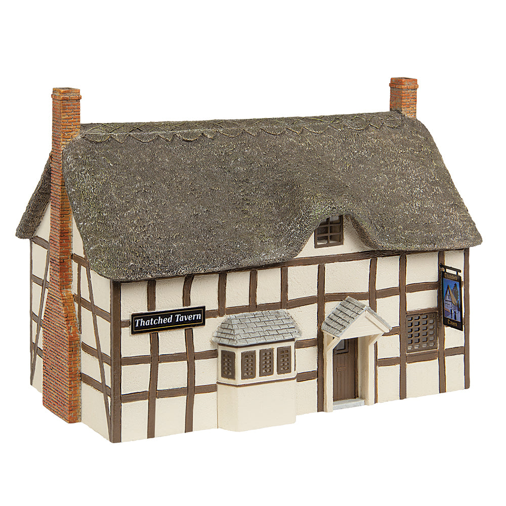 Scenecraft 44-1002C Thatched Tavern Brown & Cream