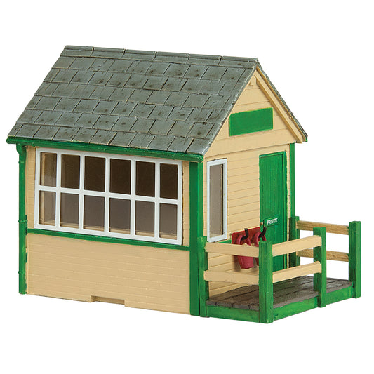 Scenecraft 44-1015 Narrow Gauge (OO9) Signal Cabin Green 1:76
