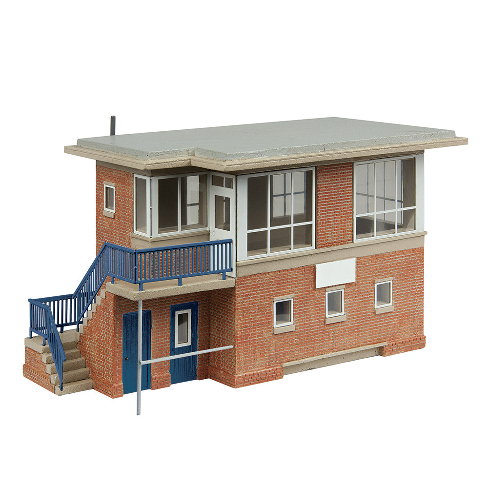 Scenecraft 44-1022A BR(E) Signal Box - Blue & White OO Gauge