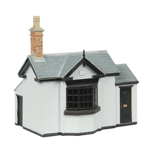 Scenecraft 44-1023W Toll Office - White & Black OO Gauge